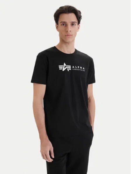 ALPHA INDUSTRIES Majica mornarsko plava / žuta / crna bijela