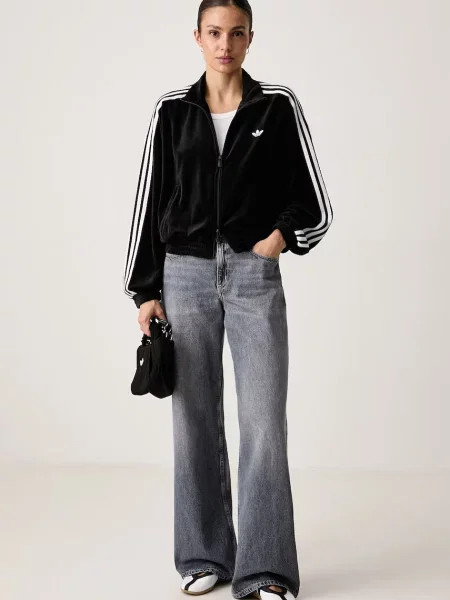Adidas Hanorac Velour negru