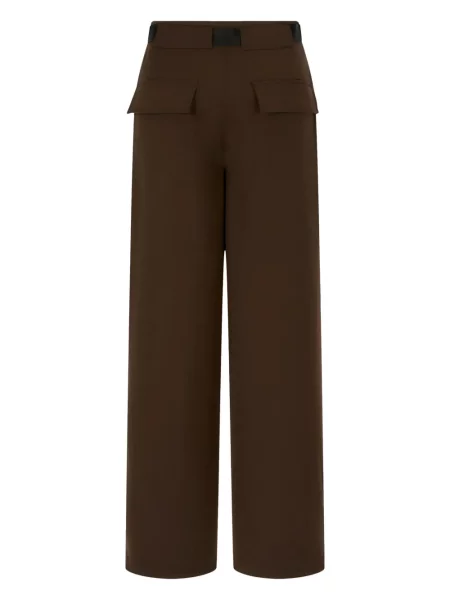 Cu centură pantaloni Studio Tomboy de lână maro