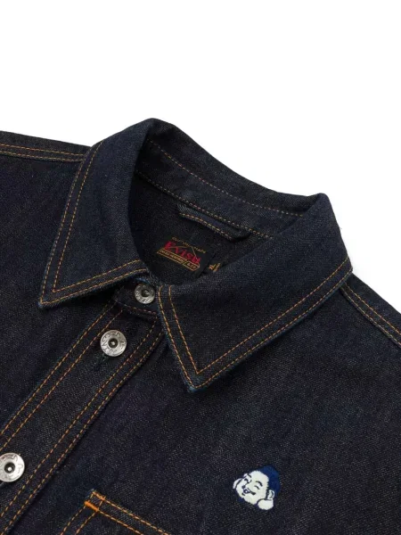 Cămașă Evisu cu broderie albastru