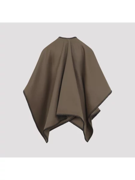 Peleryna Max Mara wełniany brązowy