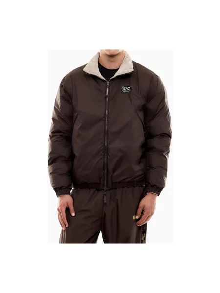 Ocieplany kurtka bomber Emporio Armani Ea7 beżowy
