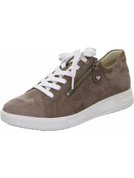 Sneakersy Hartjes skórzane brązowe