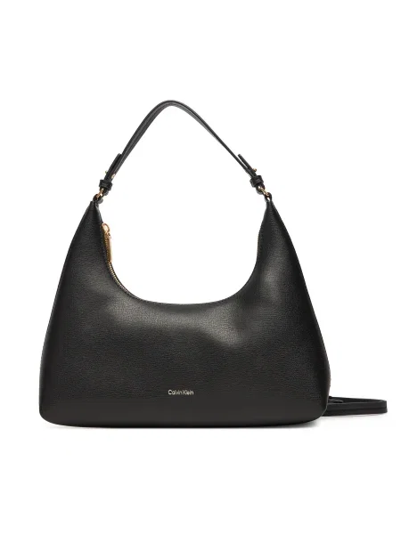 Calvin Klein Kabelka Foil Logo Conv Shou?Lder Bag čierna