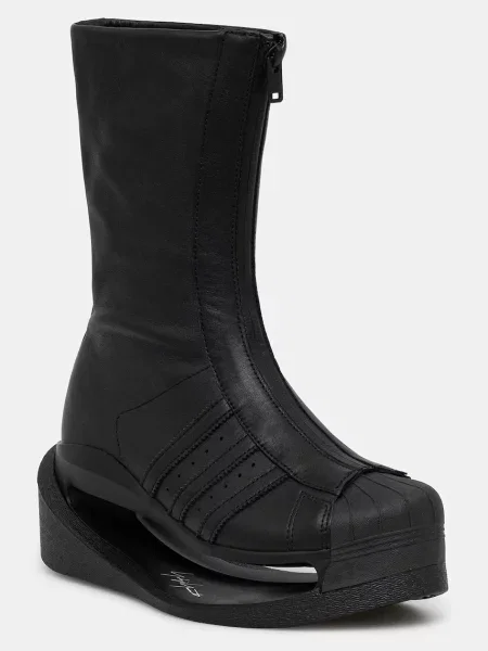 Cizme de piele Gendo Boot cu platforma negru
