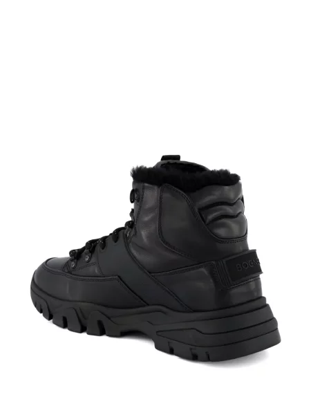 Sneakerși Bogner din piele de oaie negru
