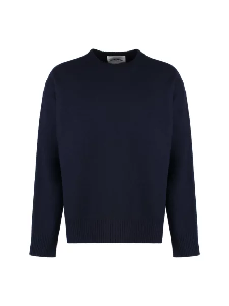 Sweter Jil Sander wełniany niebieski