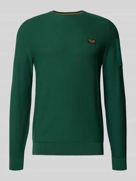 Sweter z dzianiny z detalem z logo Pme Legend