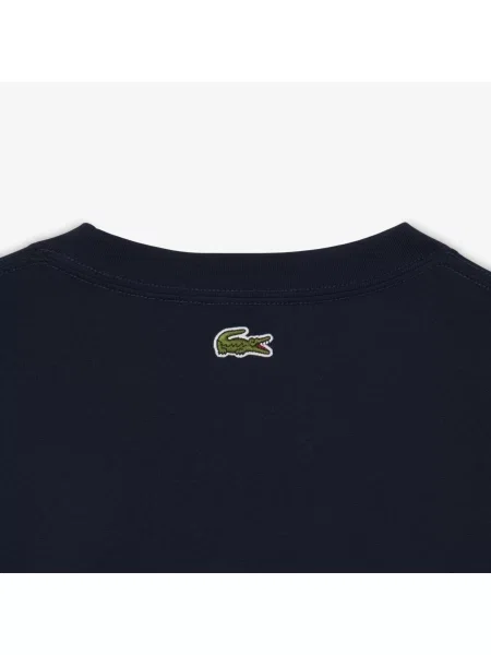 Lacoste Koszulka Z Nadrukiem Niebieski czarna