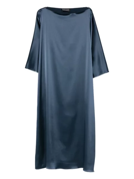 Sukienka midi Gianluca Capannolo do kolan garniturowa niebieska