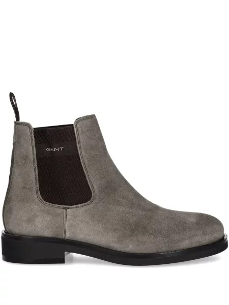 Botine chelsea Gant din piele de căprioară gri