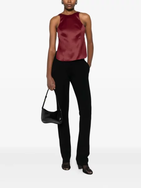 Pantaloni Sportmax tricotate negru