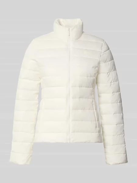 Kurtka pikowana o kroju slim fit z detalem z logo Lacoste biała