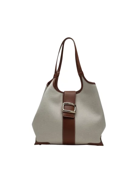Torebka Roger Vivier skórzana beżowa