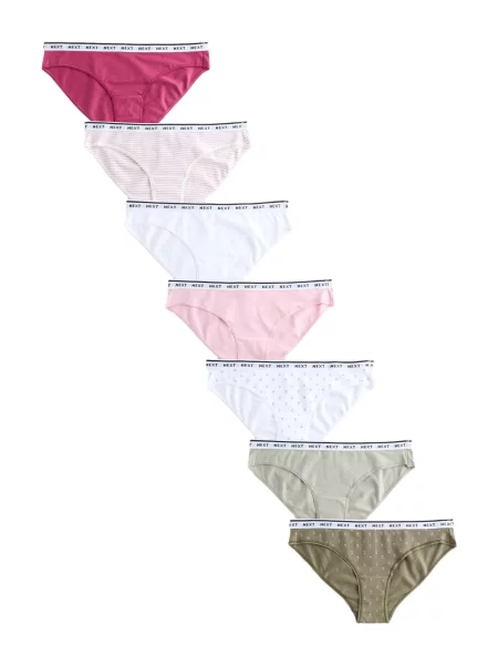 Next Slip oliv / roz zmeură / negru alb