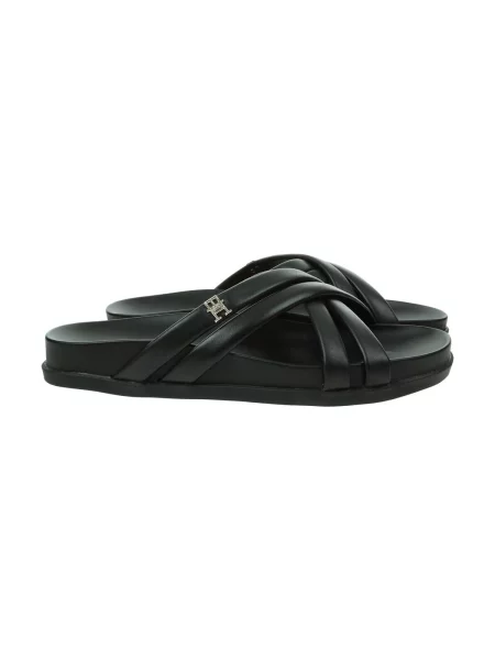 Pantofi Tommy Hilfiger cu bretele negru