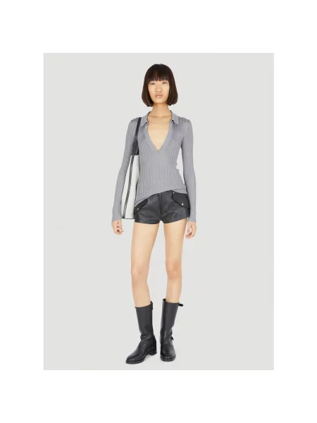 Dzianinowy top Durazzi Milano szary
