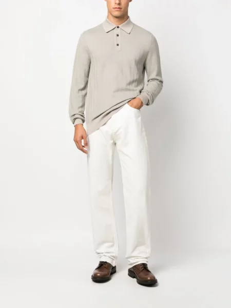 Vilnonė ilgas polo marškinėliai Brioni