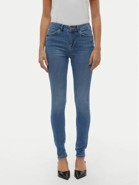Vero Moda Jeansy Flash Skinny Fit niebieski
