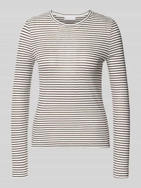 Bluzka z długim rękawem i prążkowanym okrągłym dekoltem Rich & Royal