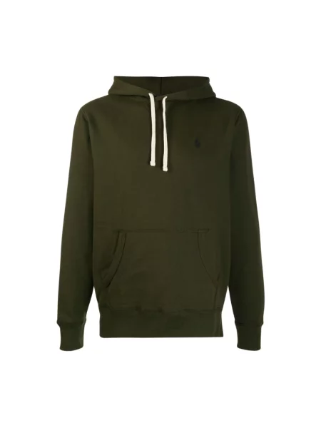 Bluza z kapturem Polo Ralph Lauren z kapturem zielona