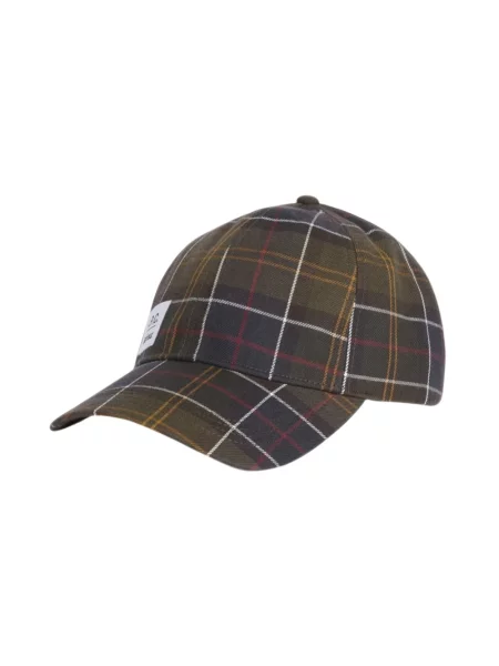 Czapka z daszkiem Barbour brązowa