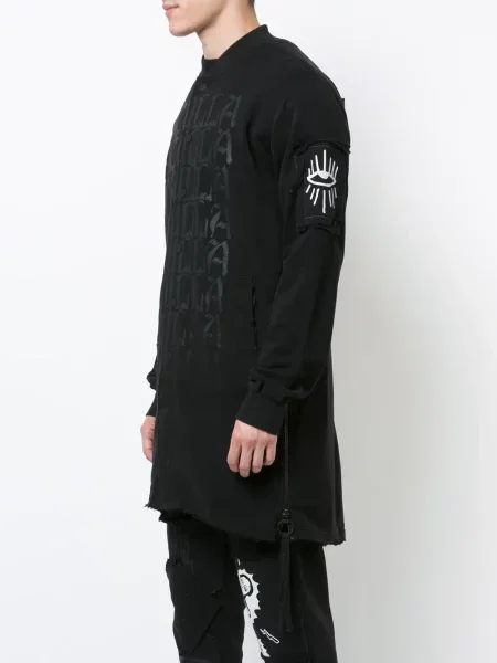 Dlouhá bomber bunda Haculla černá