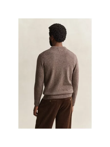 Sweter Gant brązowy