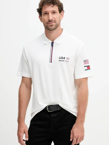 Tommy Hilfiger polo x SAIL GP biała