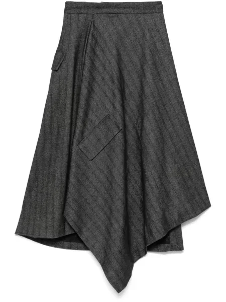 Fustă Remain drapată gri