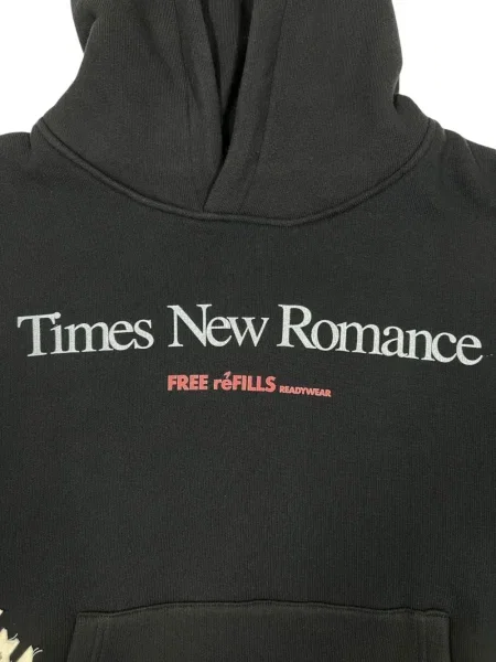 Hanorac cu glugă Free Refills cu imagine negru