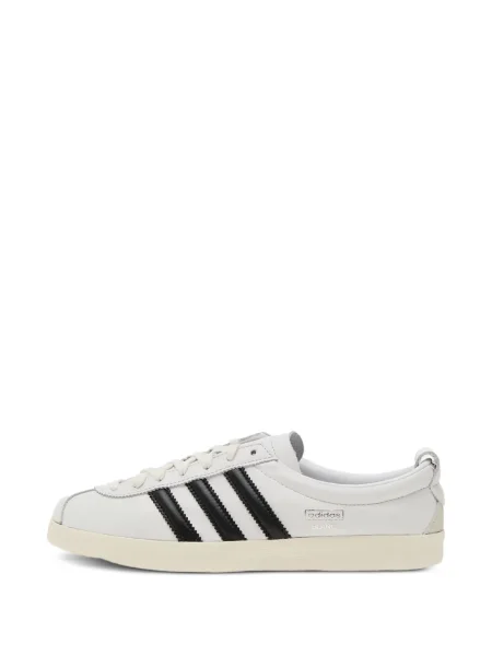 Tricou Adidas cu dungi cu imagine alb