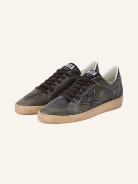 Golden Goose Tenisky Ball Star tmavě zelená černá