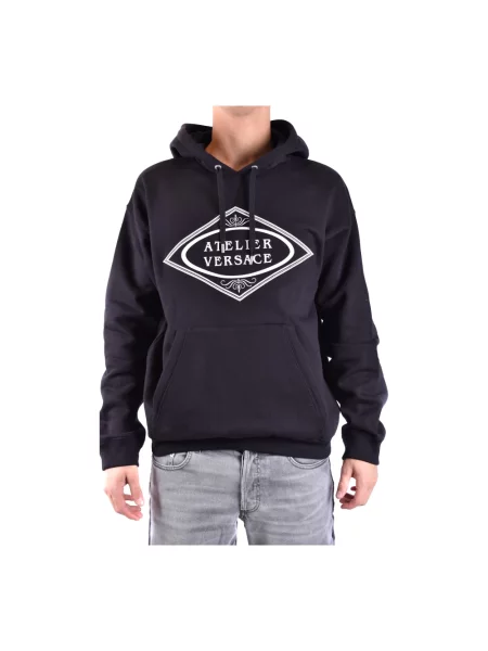 Bluza z kapturem Versace z kapturem czarna