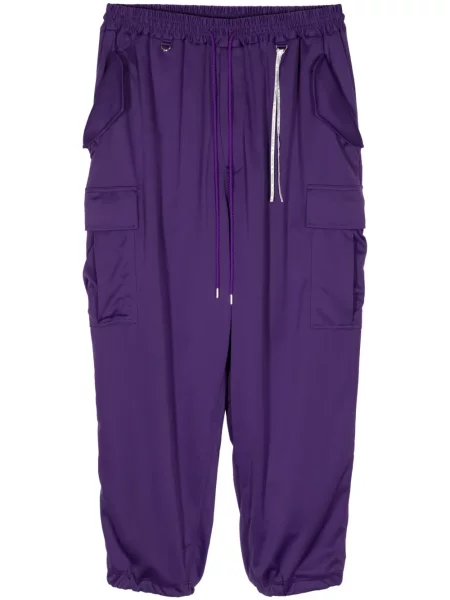 Pantaloni cargo Mastermind World cu imagine violet