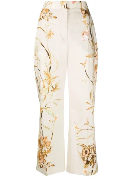 Pantaloni Alberta Ferretti cu model floral cu imagine