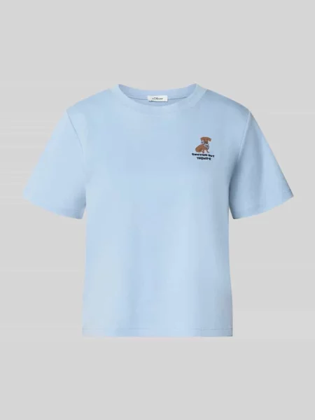 Męski t-shirt o kroju regular fit z czystej bawełny S.oliver Red Label
