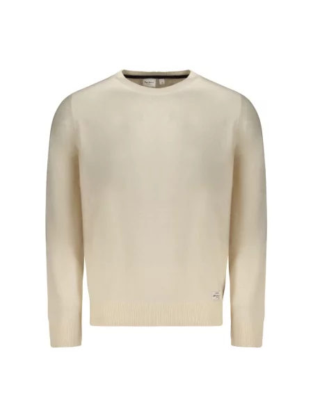 Sweter Pepe Jeans z długim rękawem biały