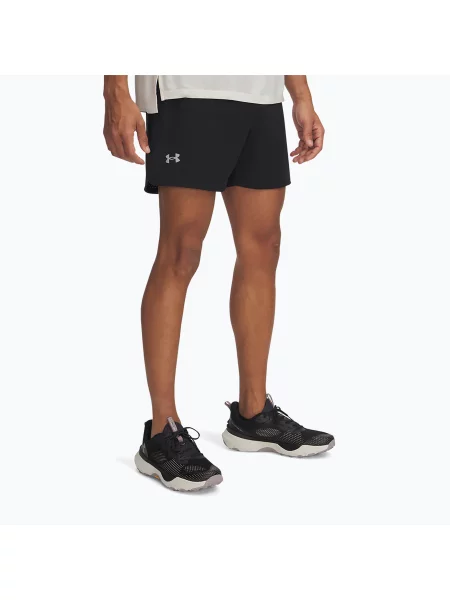 Мъжки къси панталони за бягане Under Armour Trail Run Launch black / reflective черно