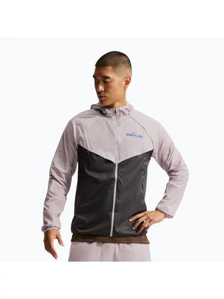 Geacă de alergare pentru bărbați Nike Stride college grey/anthracite gri