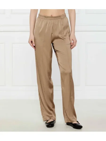 Marc O Polo De satin pantaloni | Relaxed fit bej