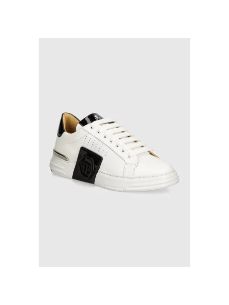 Sneakersy Philipp Plein skórzane białe