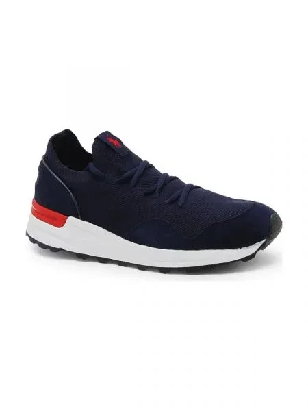 POLO RALPH LAUREN Sneakers tornacipő bőr hozzáadásával kék