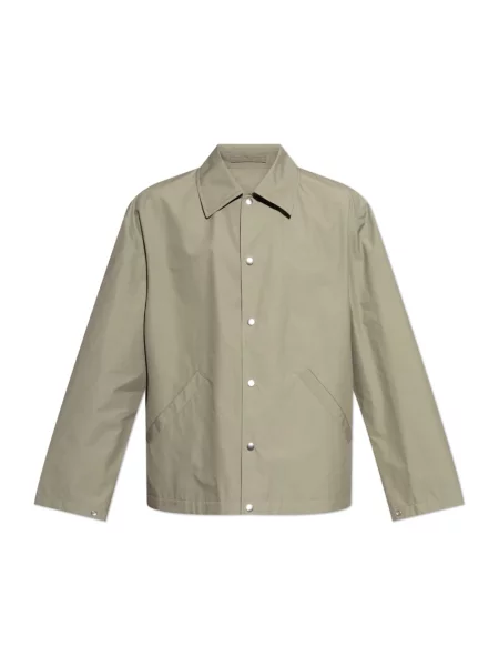 Kurtka Jil Sander z logo zielona