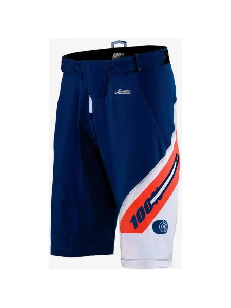 Spodenki MTB Airmatic niebiesko-białe 28 białe