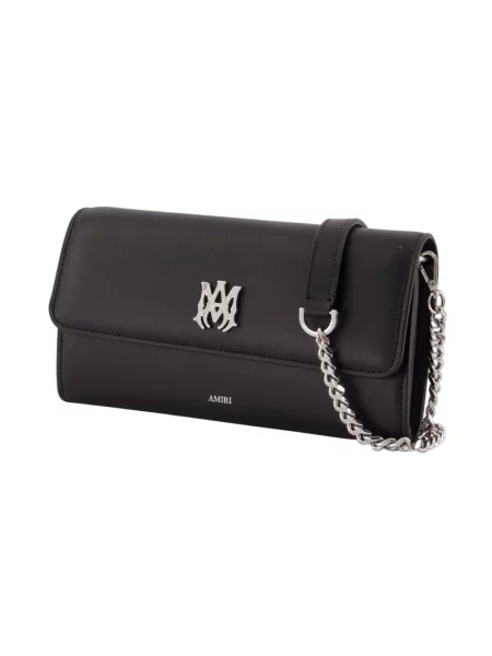 Torebka crossbody Amiri skórzana czarna
