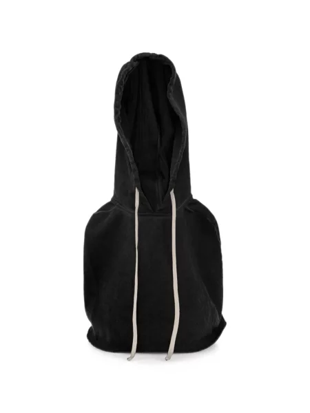Căciulă Rick Owens Drkshdw cu glugă cu cordon negru