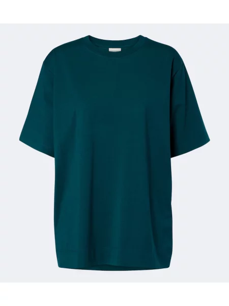 Tricou Dries Van Noten din jerseu verde