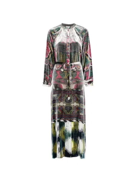 Cu centură rochie midi Pierre-louis Mascia verde
