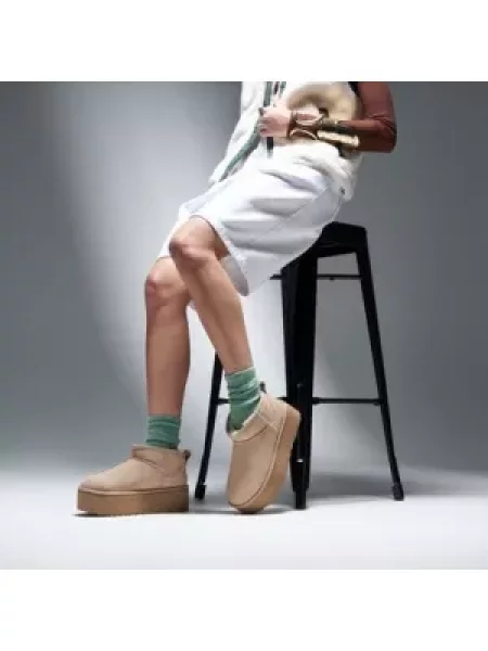 Batai Ugg Classic Ultra Mini Platform San smėlinė